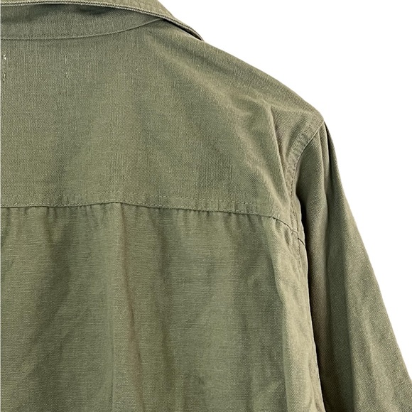 Floriana | Green cotton zip front jacket embroidered details women’s siz… - Picture 8 of 11